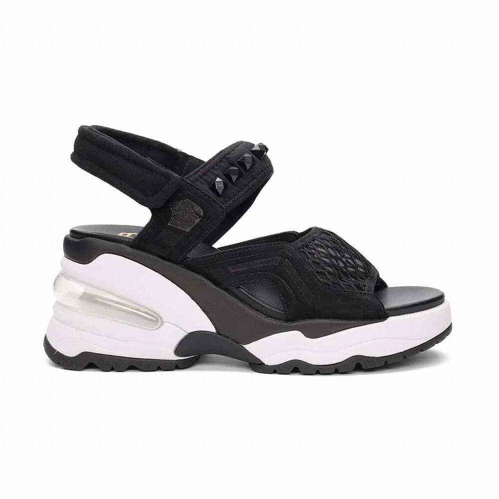 NEW ASH women's diva wedge sandal in black